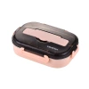 Wholesale 304 stainless steel lunch boxes with water filling and heat preservation, office worker lunch boxes, student cafeteria compartments and anti-scald lunch plates Item Picture